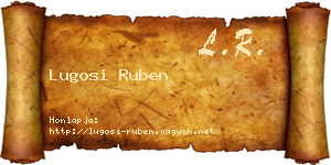 Lugosi Ruben névjegykártya
